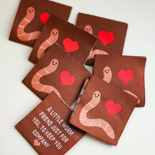 Soch and co Worm friend sewing labels