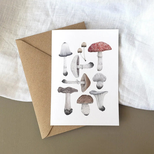 Lauren Fitton greetings card fungi