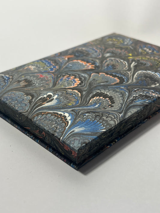 Il papiro hand marbled notebook