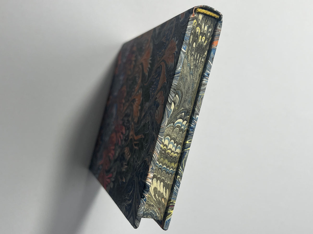 Il papiro hand marbled notebook