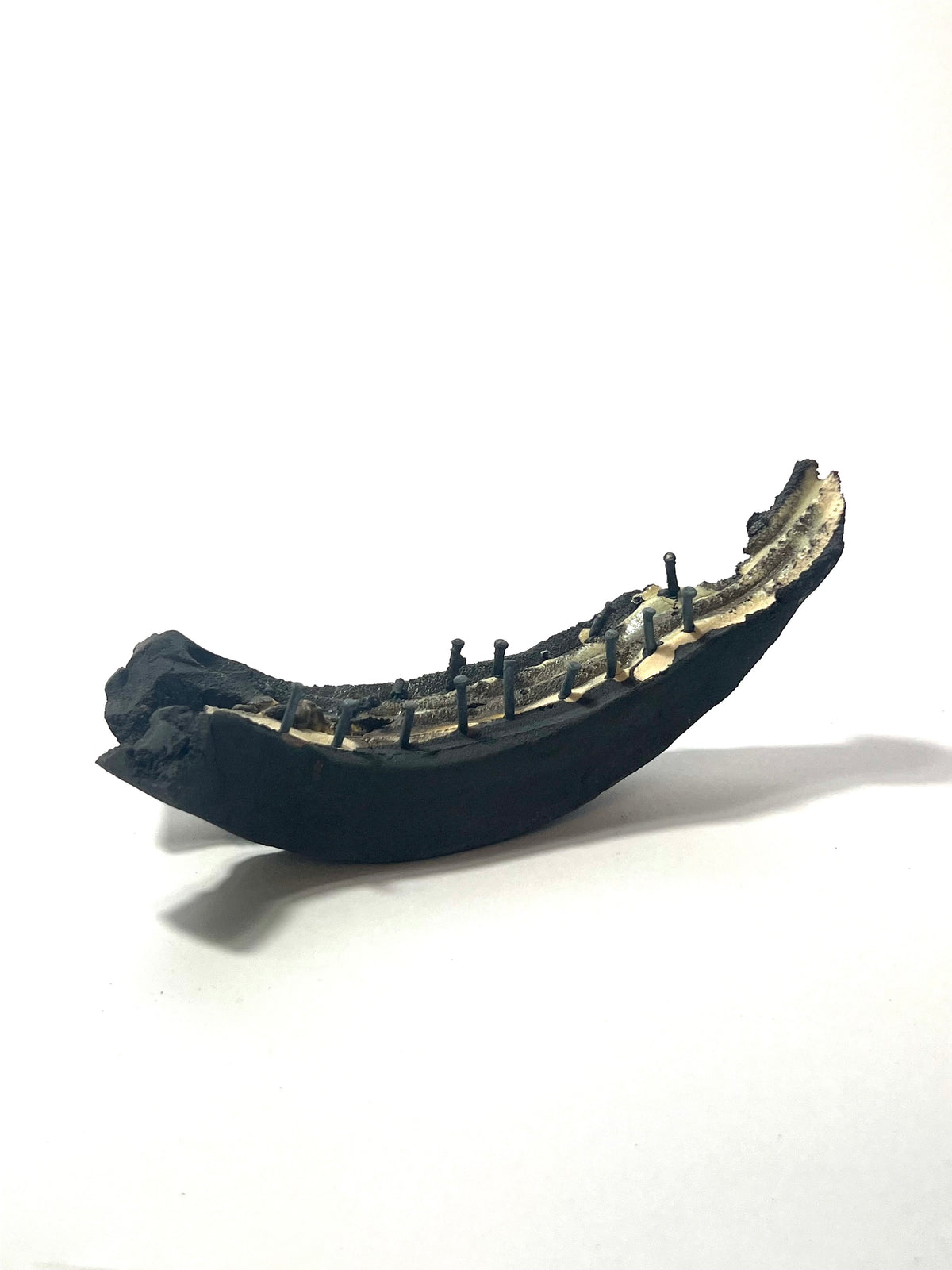 Small ceramic study with nails by Andrew Lawes