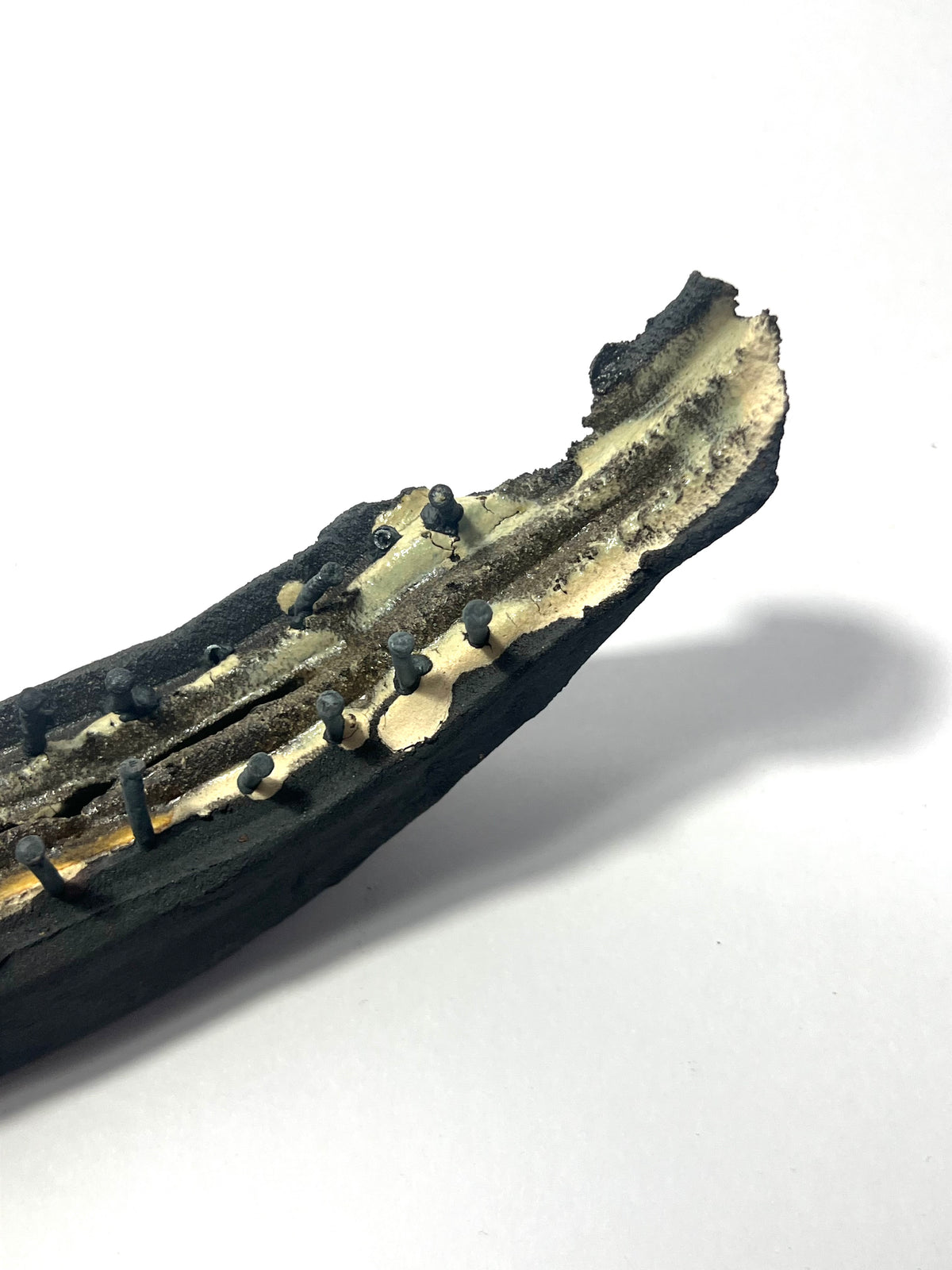 Small ceramic study with nails by Andrew Lawes