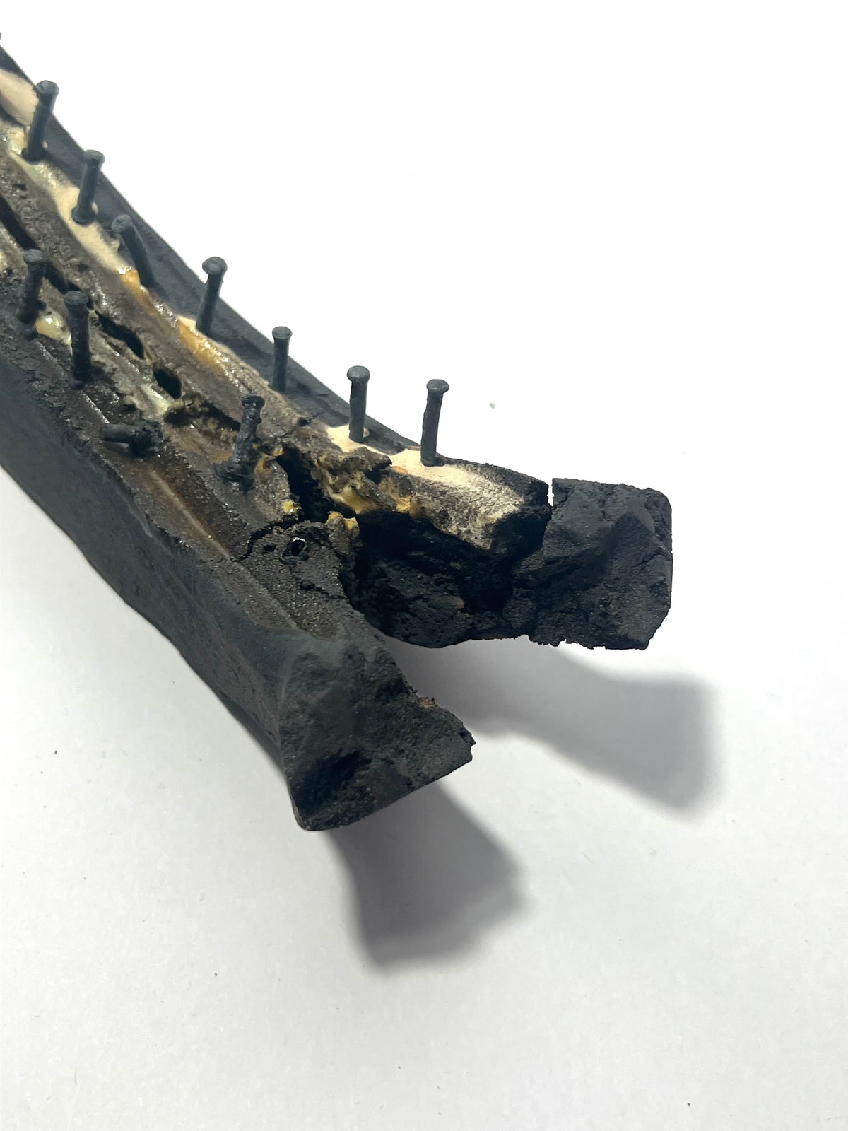 Small ceramic study with nails by Andrew Lawes