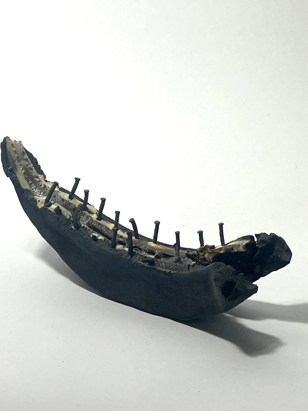Small ceramic study with nails by Andrew Lawes