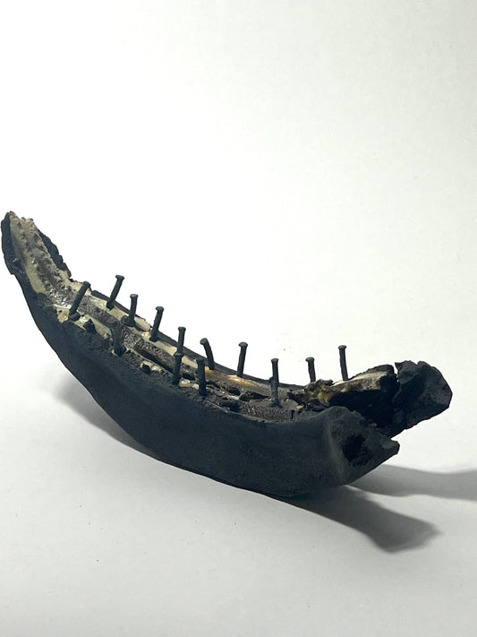 Small ceramic study with nails by Andrew Lawes