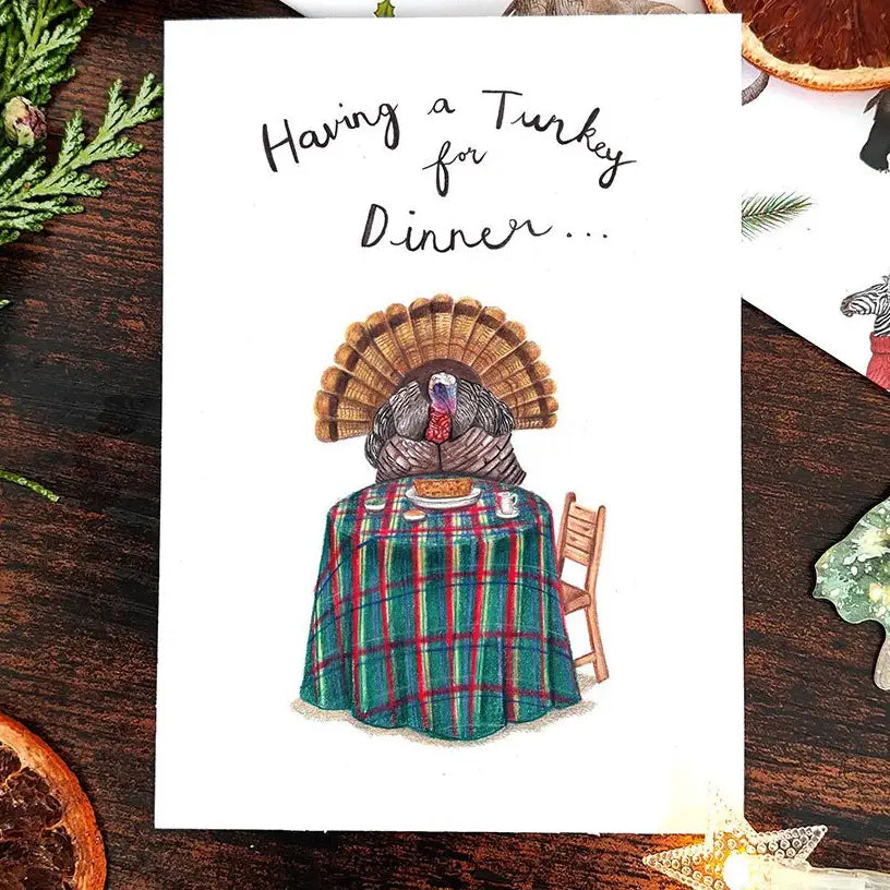 Turkey Christmas card