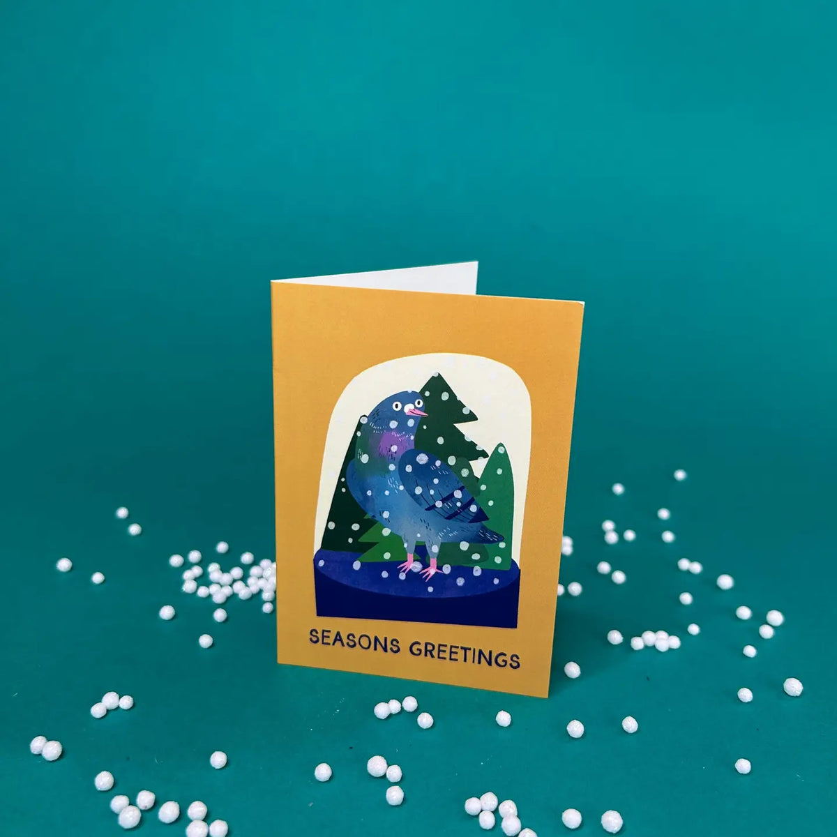 Fernandez makes pigeon greetings card - Christmas pigeon