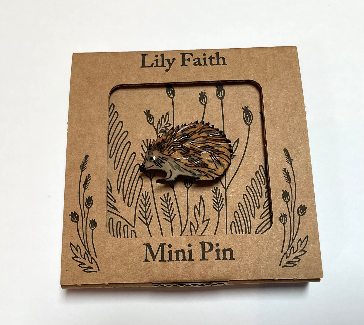 Lily Faith Hedgehog  pin