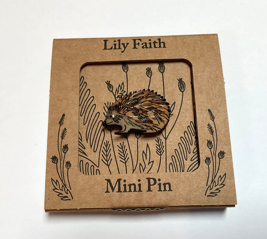 Lily Faith Hedgehog  pin