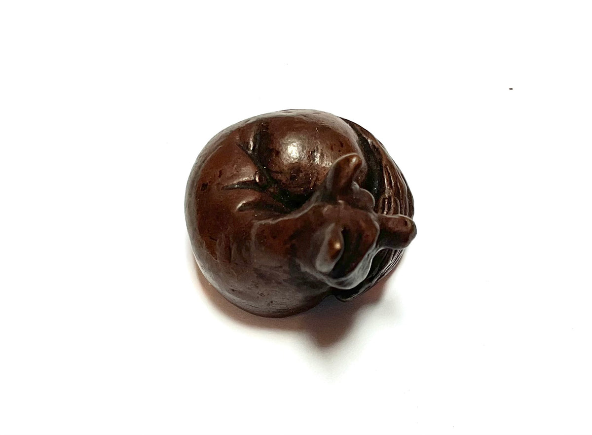 David. Meredith miniature fox  bronze sculpture