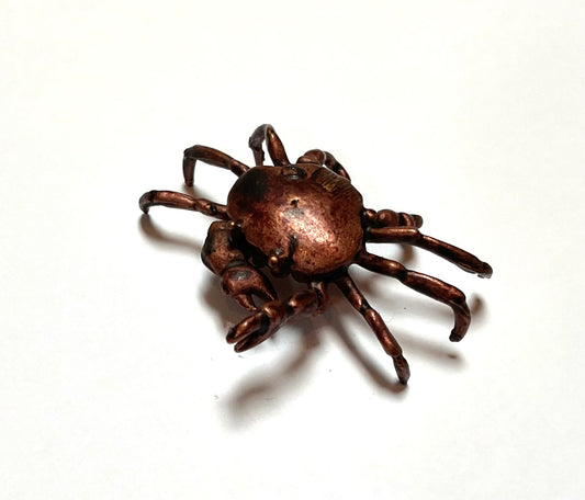 David. Meredith miniature crab bronze sculpture