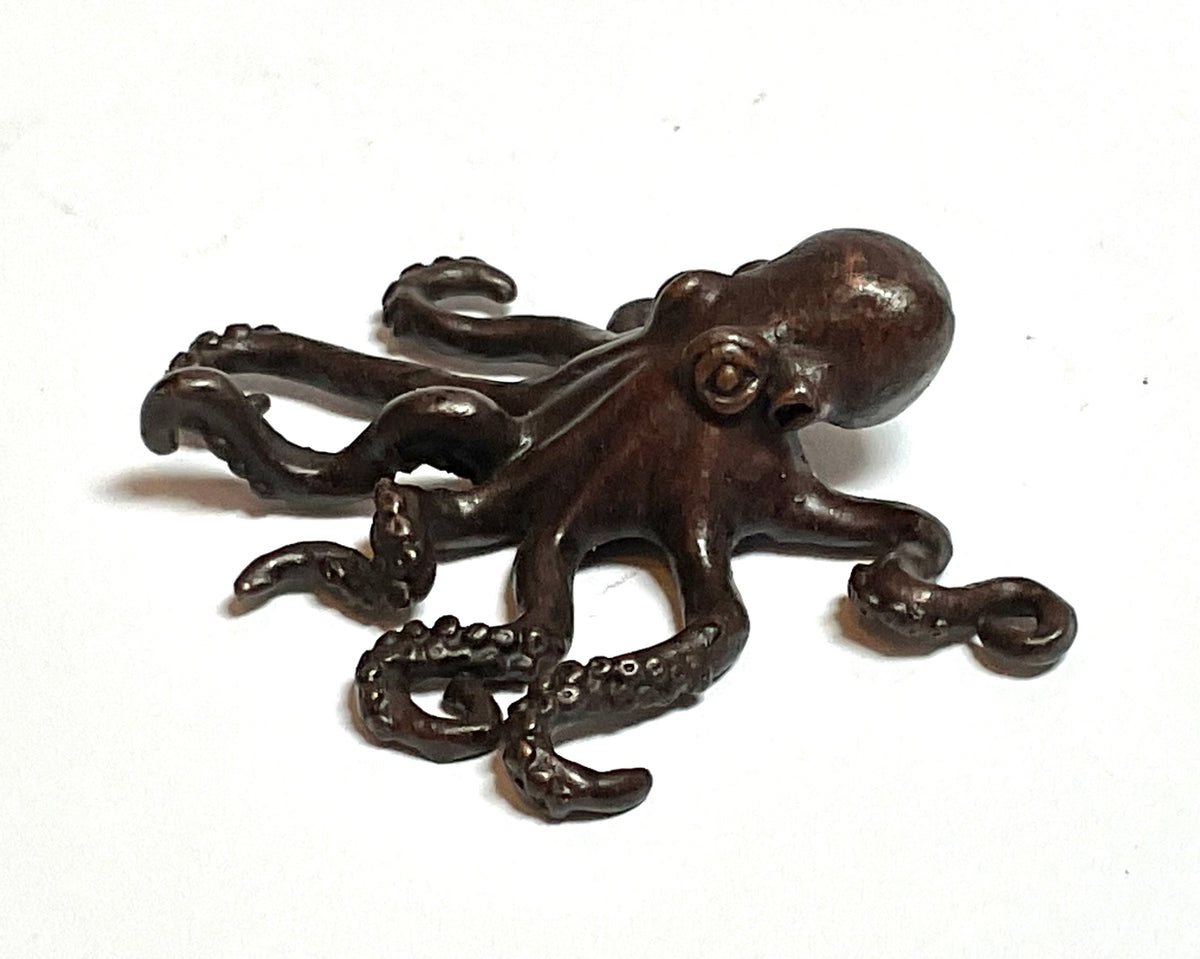 David. Meredith miniature Octopus  bronze sculpture