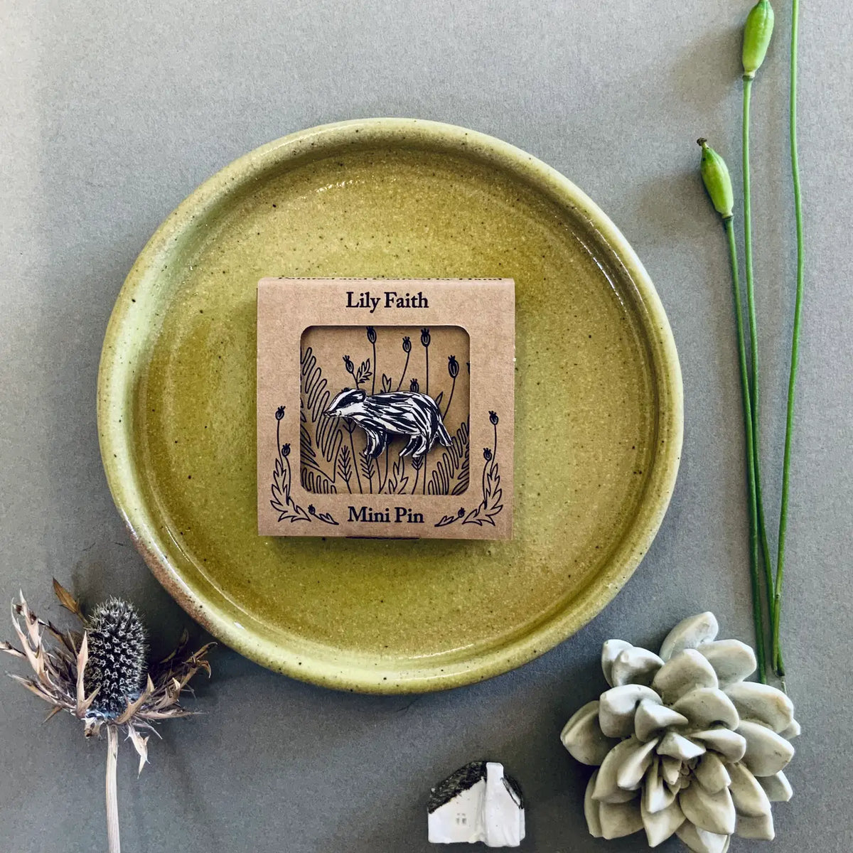 Lily Faith Badger pin
