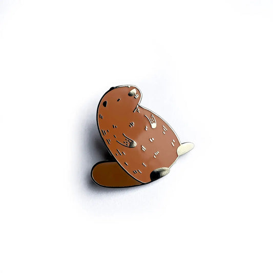 Tom Hardwick animal pin -  beaver