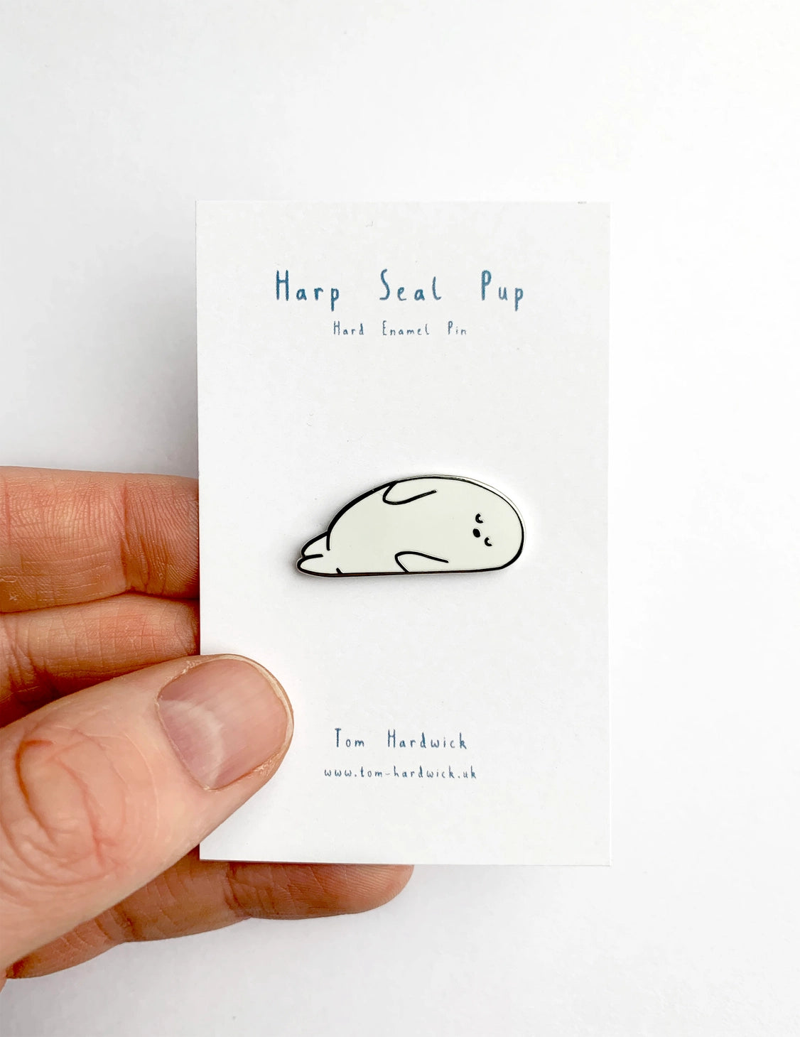 Tom Hardwick animal pin - harp seal