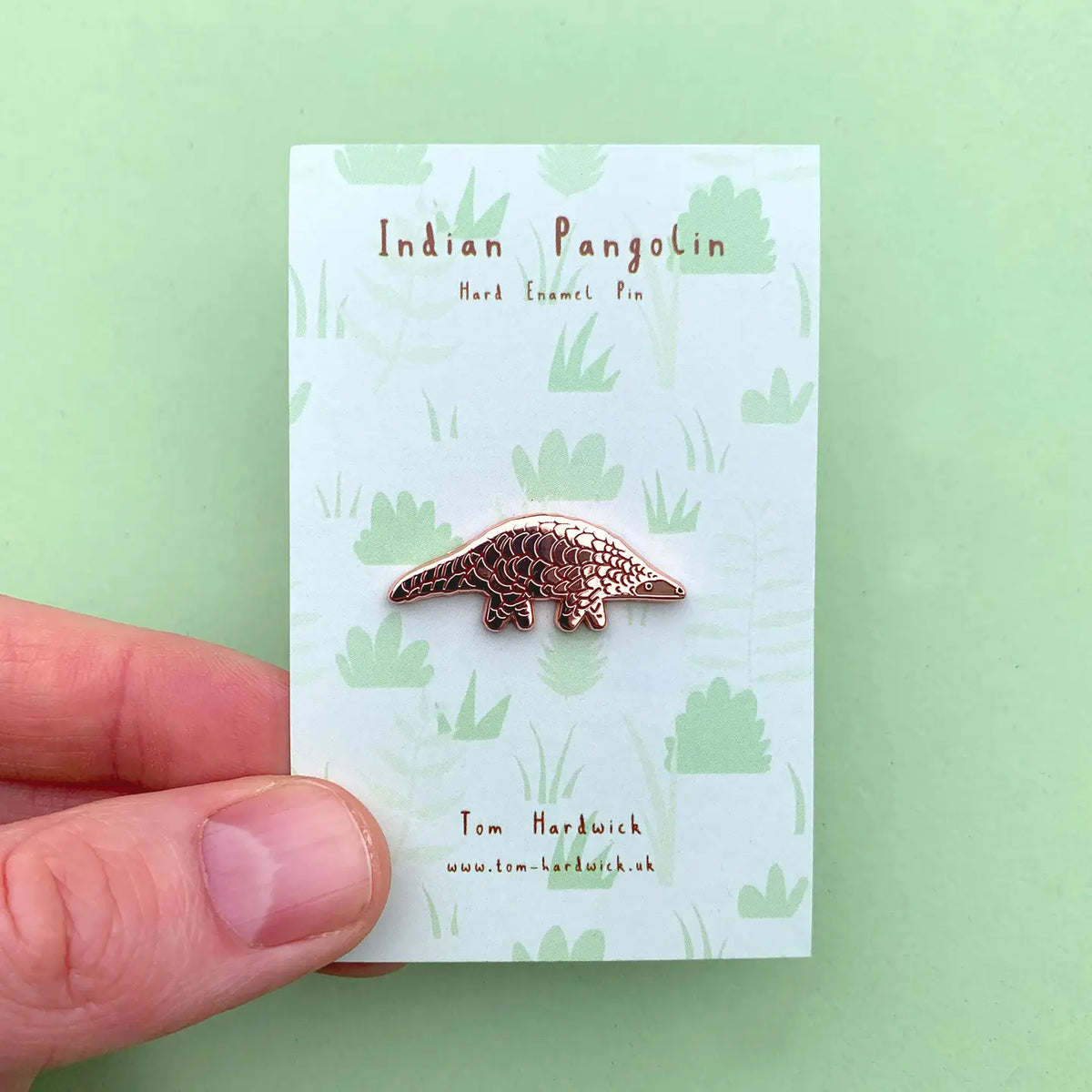 Tom Hardwick animal pin - Pangolin
