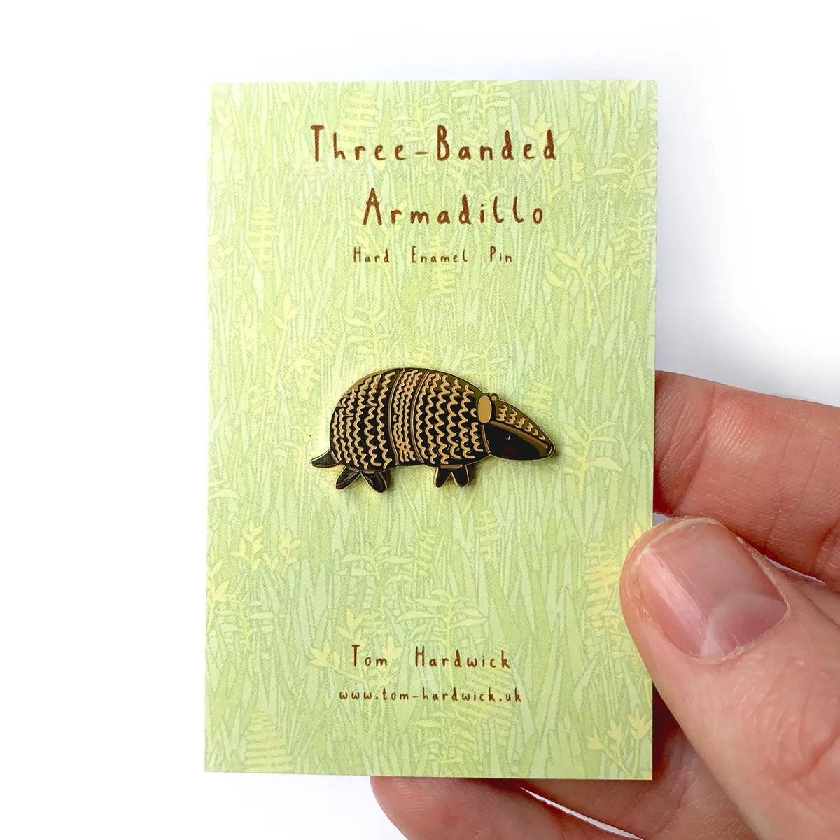 Tom Hardwick animal pin - armadillo