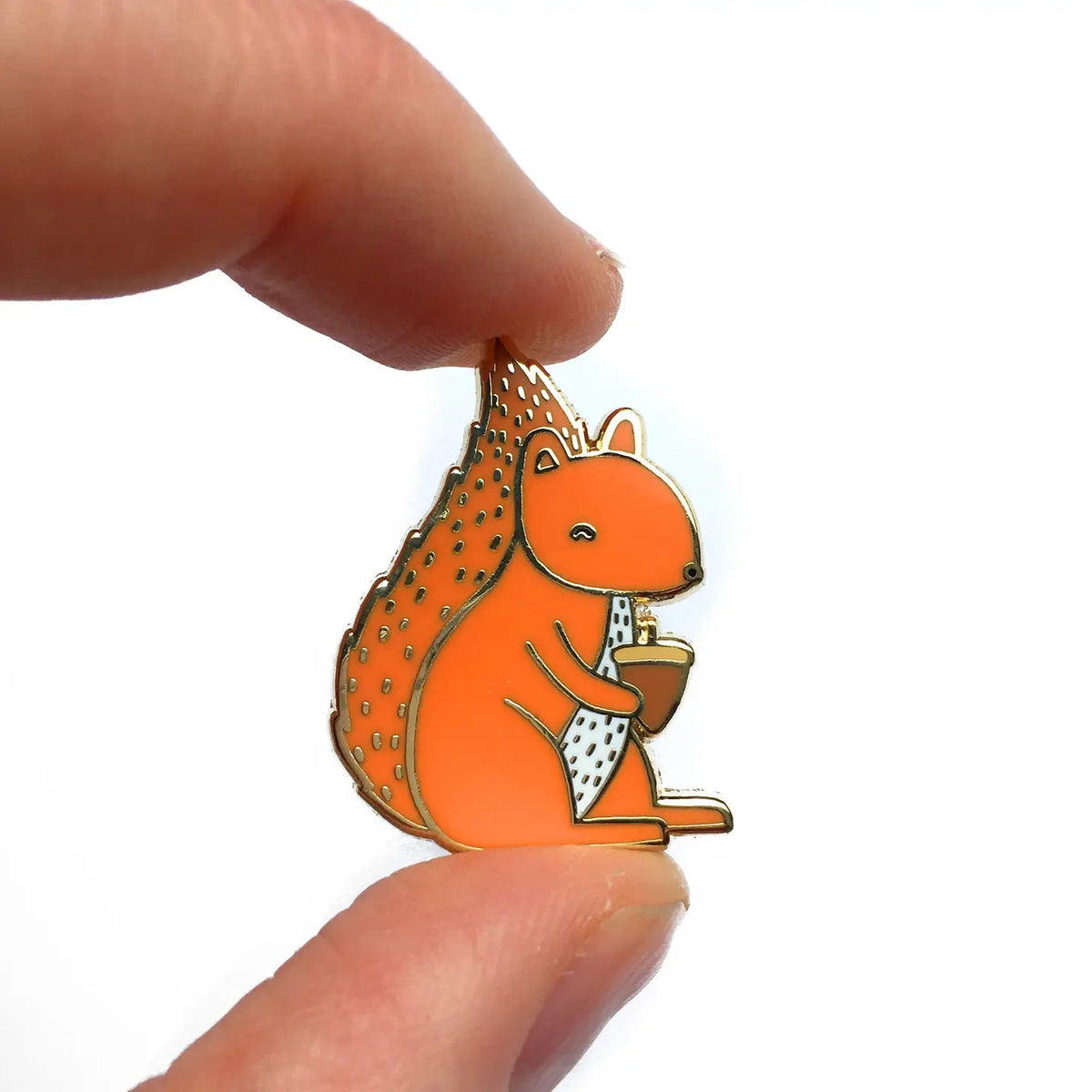 Tom Hardwick animal pin - red squirrel