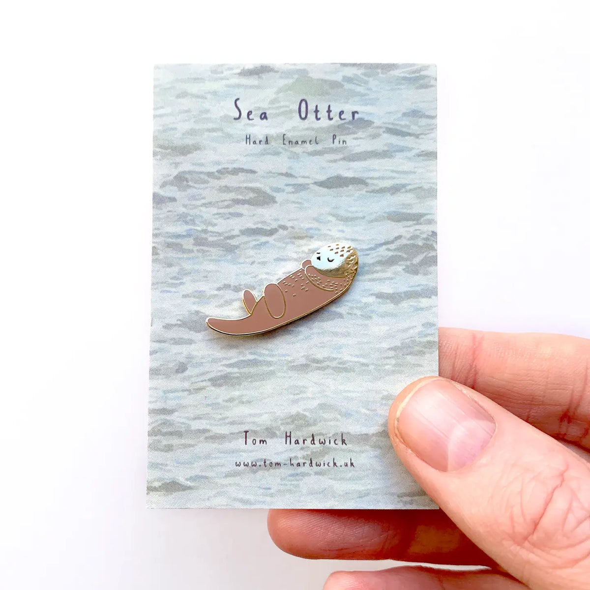 Tom Hardwick animal pin - sea otter