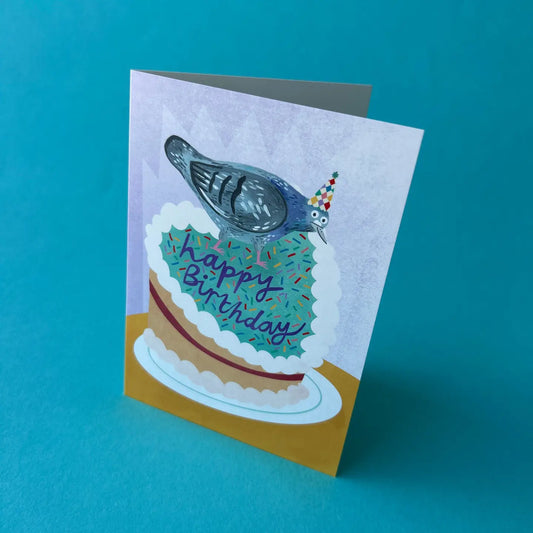 Fernandez makes pigeon greetings card happy birthday
