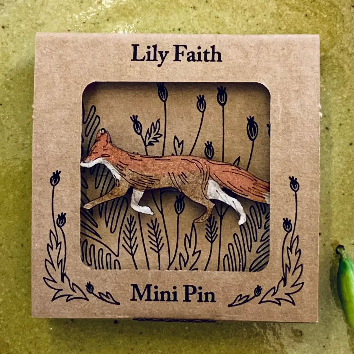 Lily Faith fox pin