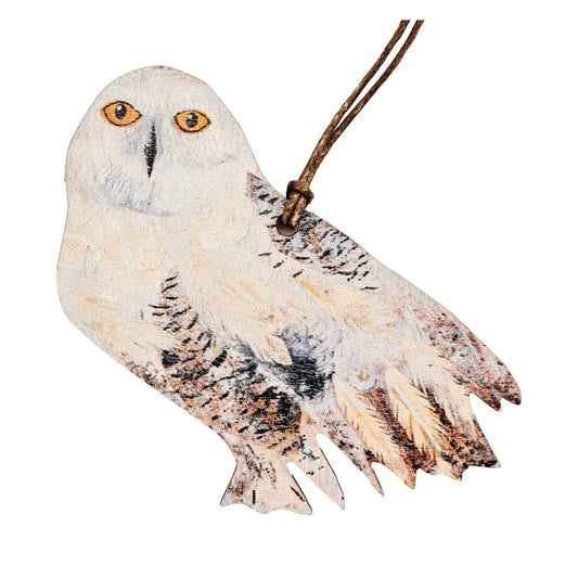Clare O ‘ Neill snowy owl  plywood decoration