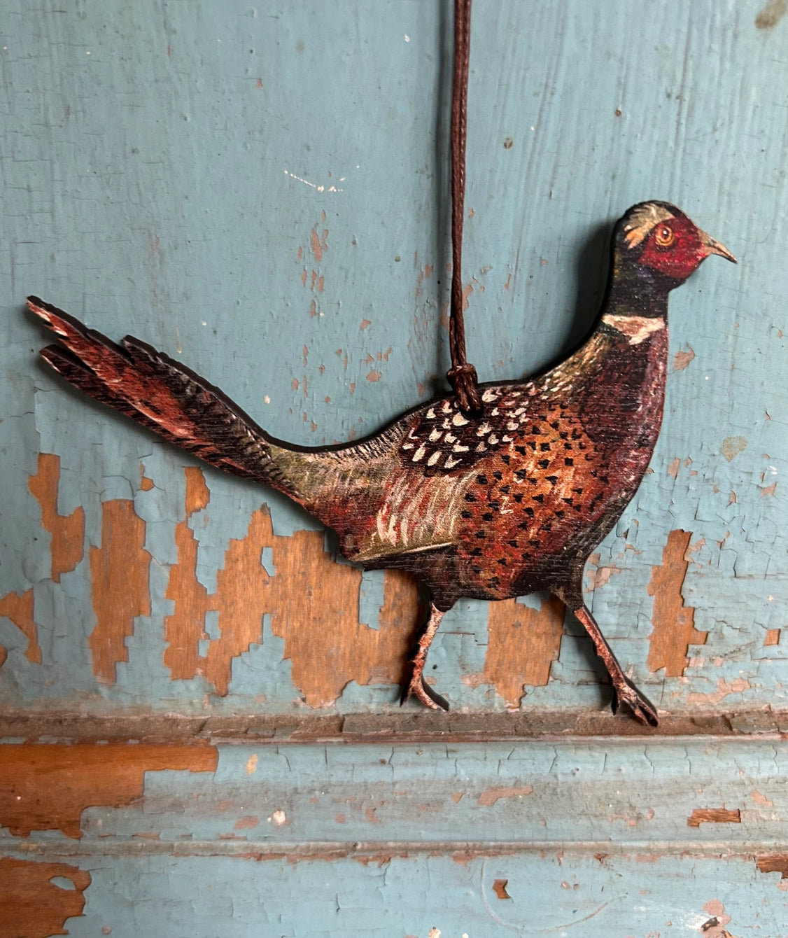 Clare O ‘ Neill pheasant   plywood decoration