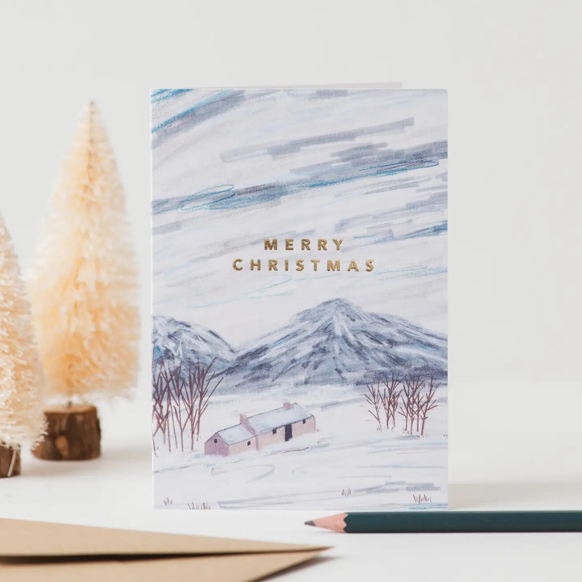 Joy Jen greeting card Snowy Scotland Christmas card