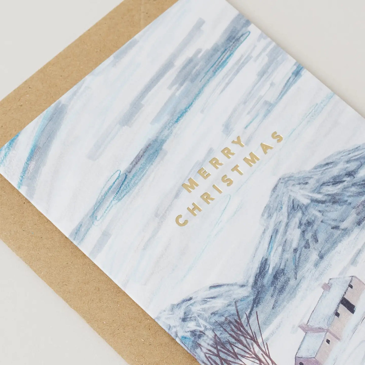 Joy Jen greeting card Snowy Scotland Christmas card