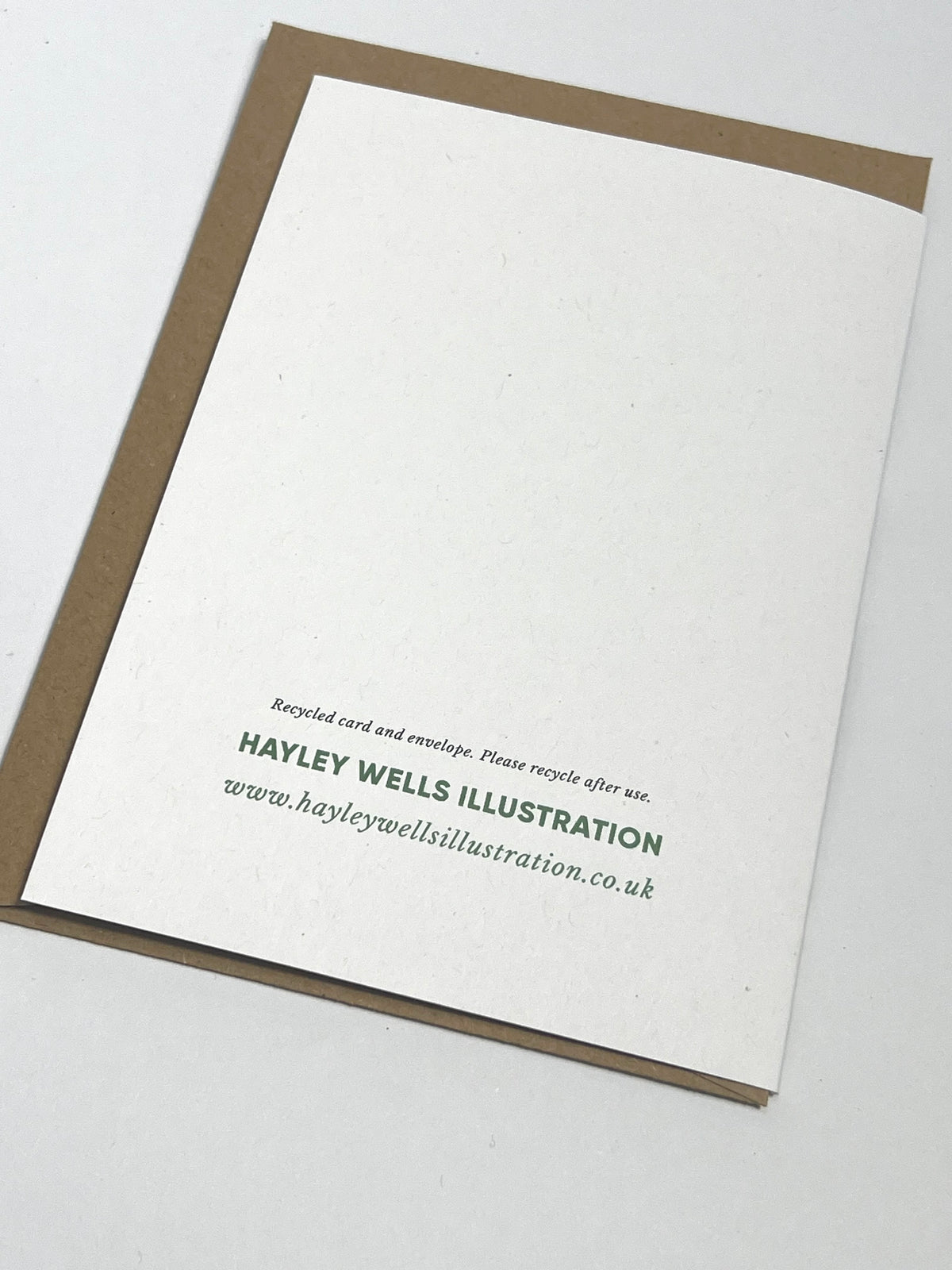 Hayley Wells well done greetings card