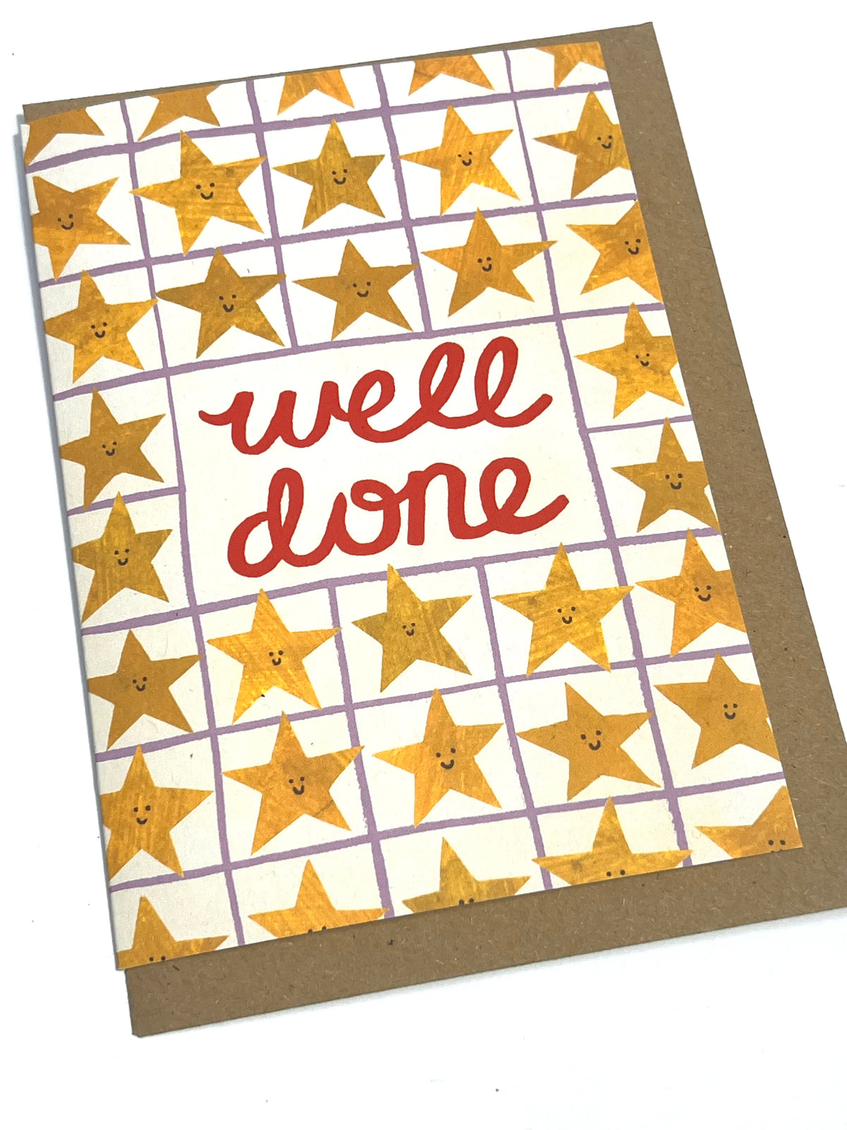 Hayley Wells well done greetings card
