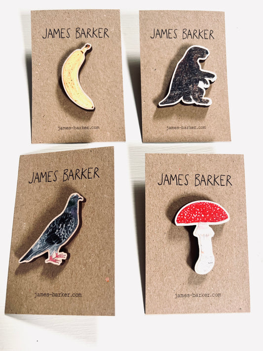 Pigeon badge by James Barker