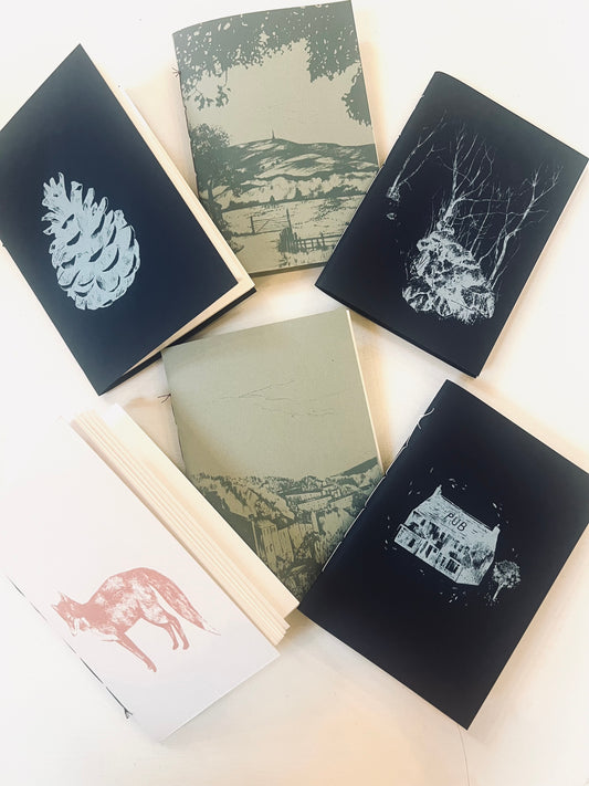 Julia Ogden hand printed notebook