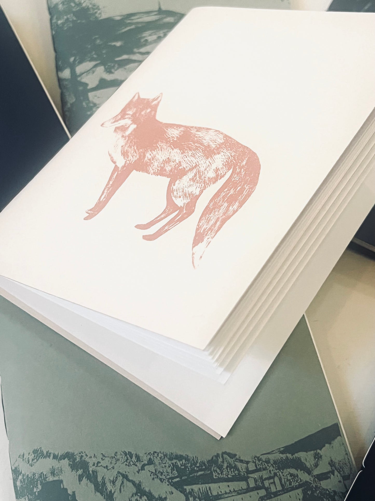 Julia Ogden hand printed notebook