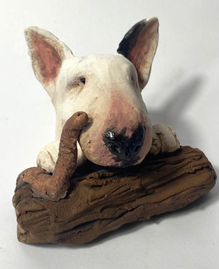 Peeping woodland walk bully with worm friend by Olivia Brown buffoonery collection